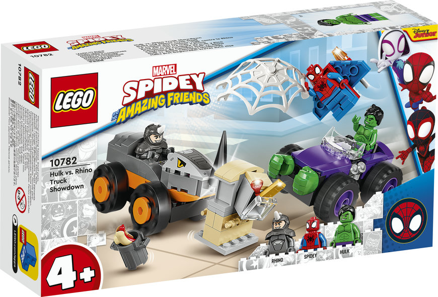 LEGO® 10782 - Marvel „Spidey und seine Super-Freunde“ – Hulks und Rhinos Truck-Duell (110 Teile)