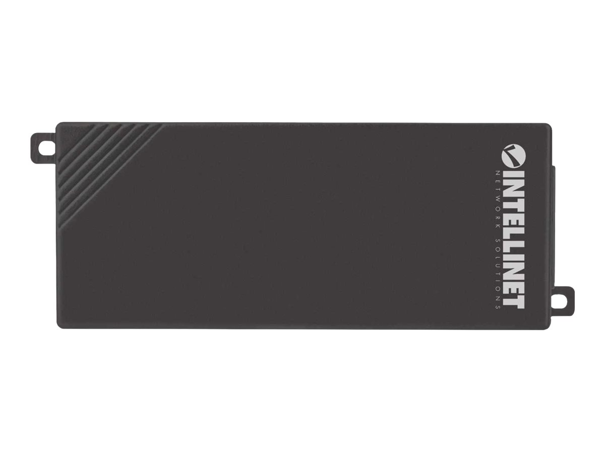 Intellinet Gigabit High-Power PoE+ Injektor, 1 x 30 Watt-Port, IEEE 802.3at/af Power over Ethernet (PoE+/PoE), Kunststoffgehäuse