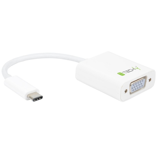 Techly Externer Videoadapter - USB-C - VGA