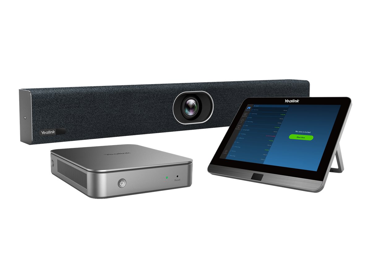 Yealink ZVC400 Zoom Rooms Kit - For Small and Medium Rooms - Kit für Videokonferenzen (Touchscreen-Konsole, Mini-PC, Videoleiste)