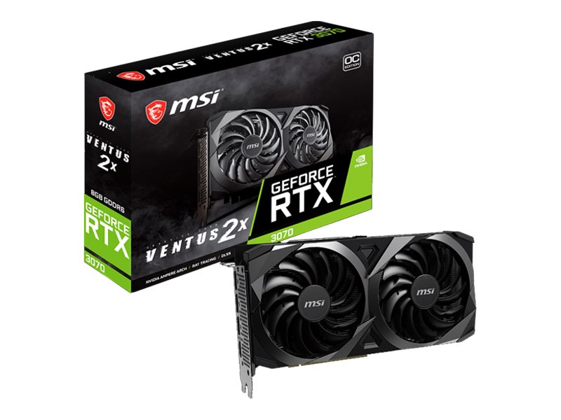 MSI VENTUS RTX 3070 2X 8G OC LHR Grafikkarte NVIDIA GeForce RTX 3070 8 GB GDDR6