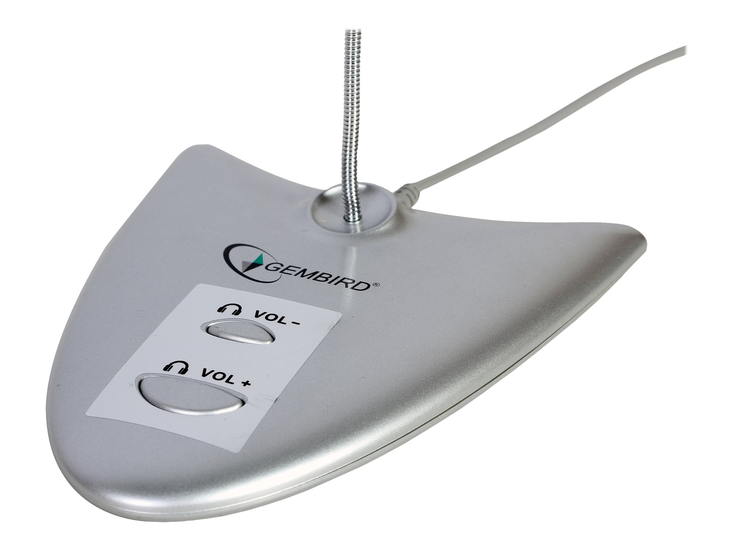 gembird USB 2.0-Tischmikrofon mit integrierter Soundkarte