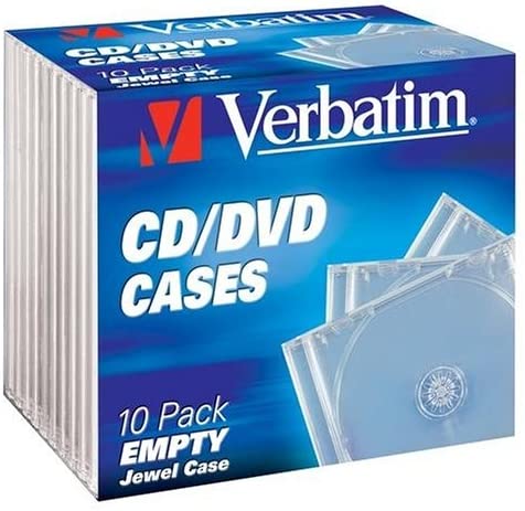 CD Leerbox Verbatim 10pcs Pack Jewel Case