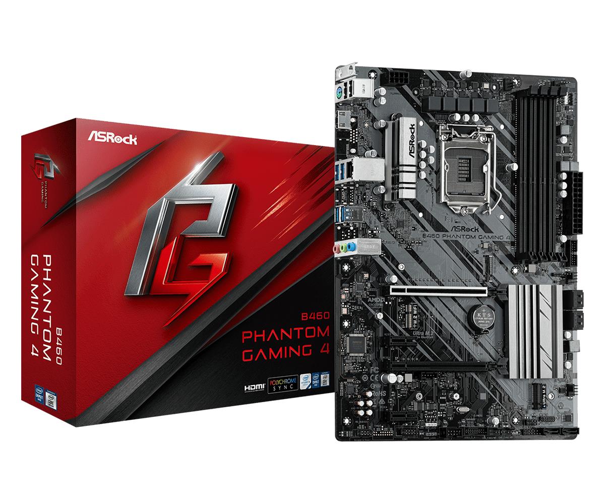 Asrock B460 Phantom Gaming 4 Intel B460 LGA 1200 ATX