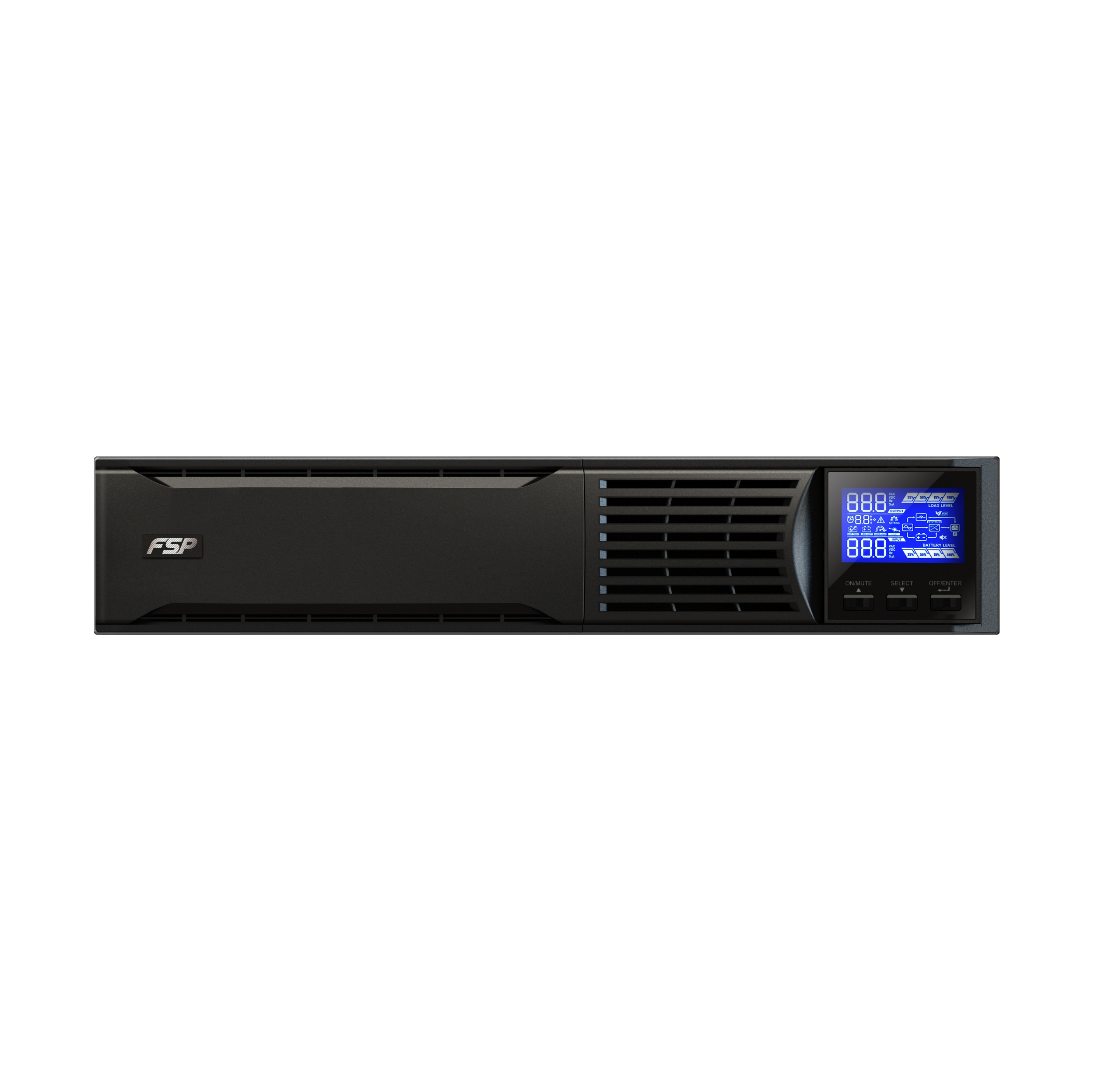 FSP Champ Rack 2K Unterbrechungsfreie Stromversorgung (USV) Doppelwandler (Online) 2 kVA 1800 W 3 AC-Ausgänge
