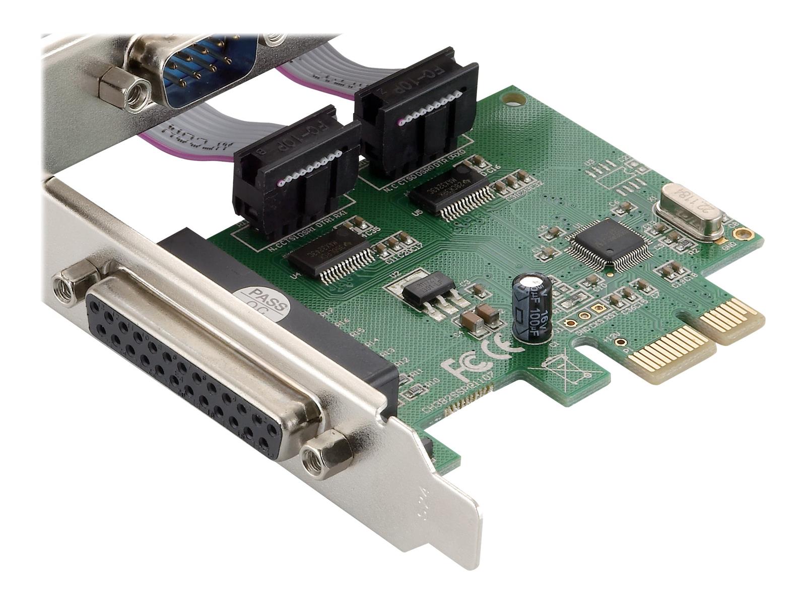 Conceptronic SPC01G Schnittstellenkarte/Adapter Eingebaut Parallel, RS-232