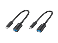Conceptronic ABBY11B OTG-Adapter für USB-C zu USB-A 2er Pack, 20cm