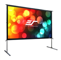Elite Screens Yard Master 2 - Manuell - 4,57 m (180") - 3,99 m - 2,24 m - 16:9 - Silber - Weiß