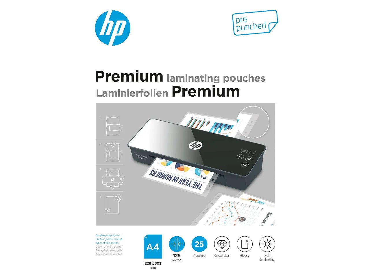 HP 9122 Laminierhülle 25 Stück(e)