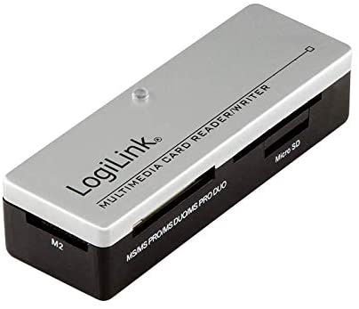 LogiLink Cardreader USB 2.0 extern Mini All-in-1 - Kartenleser (MS, MS PRO, MMC, SD, MS Duo, MS PRO Duo, miniSD, RS-MMC, MMCmobile, microSD, MMCplus, SDHC, MS Micro)