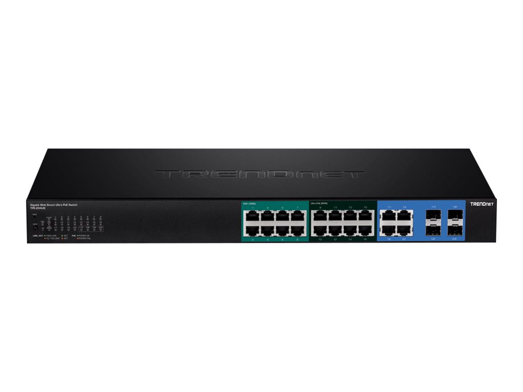 TRENDnet TPE 204US - Switch - Smart - 8 x 10/100/1000 (UPOE) TRENDnet TPE 204US - Switch - Smart - 8 x 10/100/1000 (UPOE)