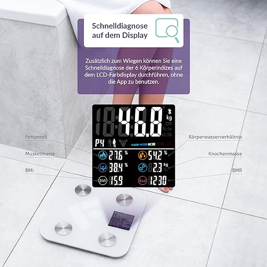 Truelife FitScale W6 BT Personenwaage max. 180 kg retail Truelife FitScale W6 BT Personenwaage max. 180 kg retail