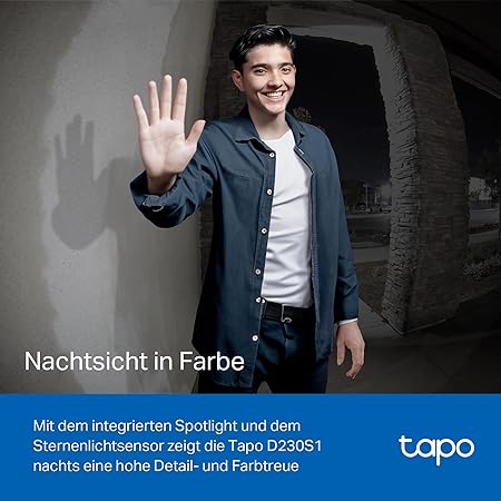 TP-Link Tapo D230S1 Schwarz, Weiß