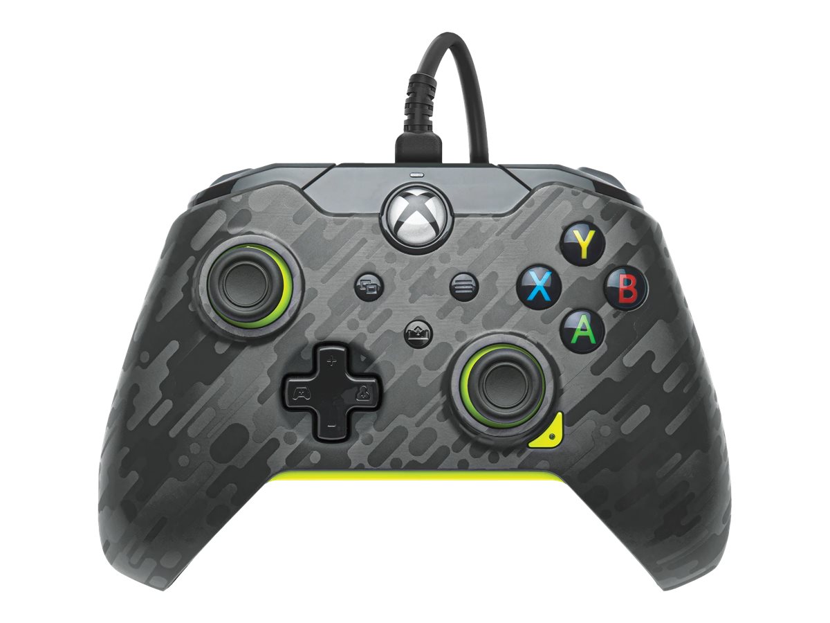 PDP Kabelgebundener Controller: Electric Carbon Für Xbox Series X|S, Xbox One und Windows 10/11
