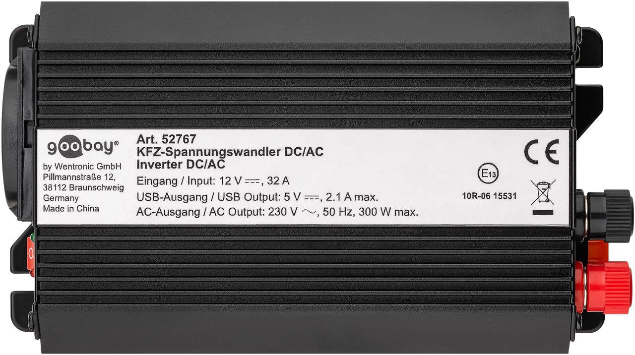 Kfz-Spannungswandler DC/AC (12 V - 230 V/300 W) USB Kfz-Spannungswandler DC/AC (12 V - 230 V/300 W) USB