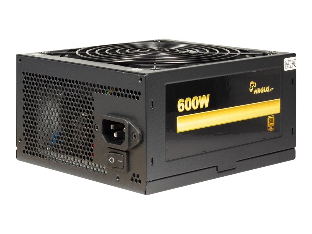 Inter-Tech Argus GPS-600 Netzteil 600 W 20+4 pin ATX ATX Schwarz