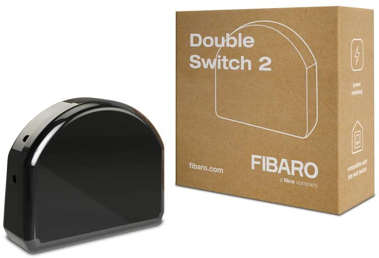 FIBARO Double Switch 2 / Z-Wave Plus Relaisschalter, Drahtloser Ein-Aus-Auslöser, FGS-223