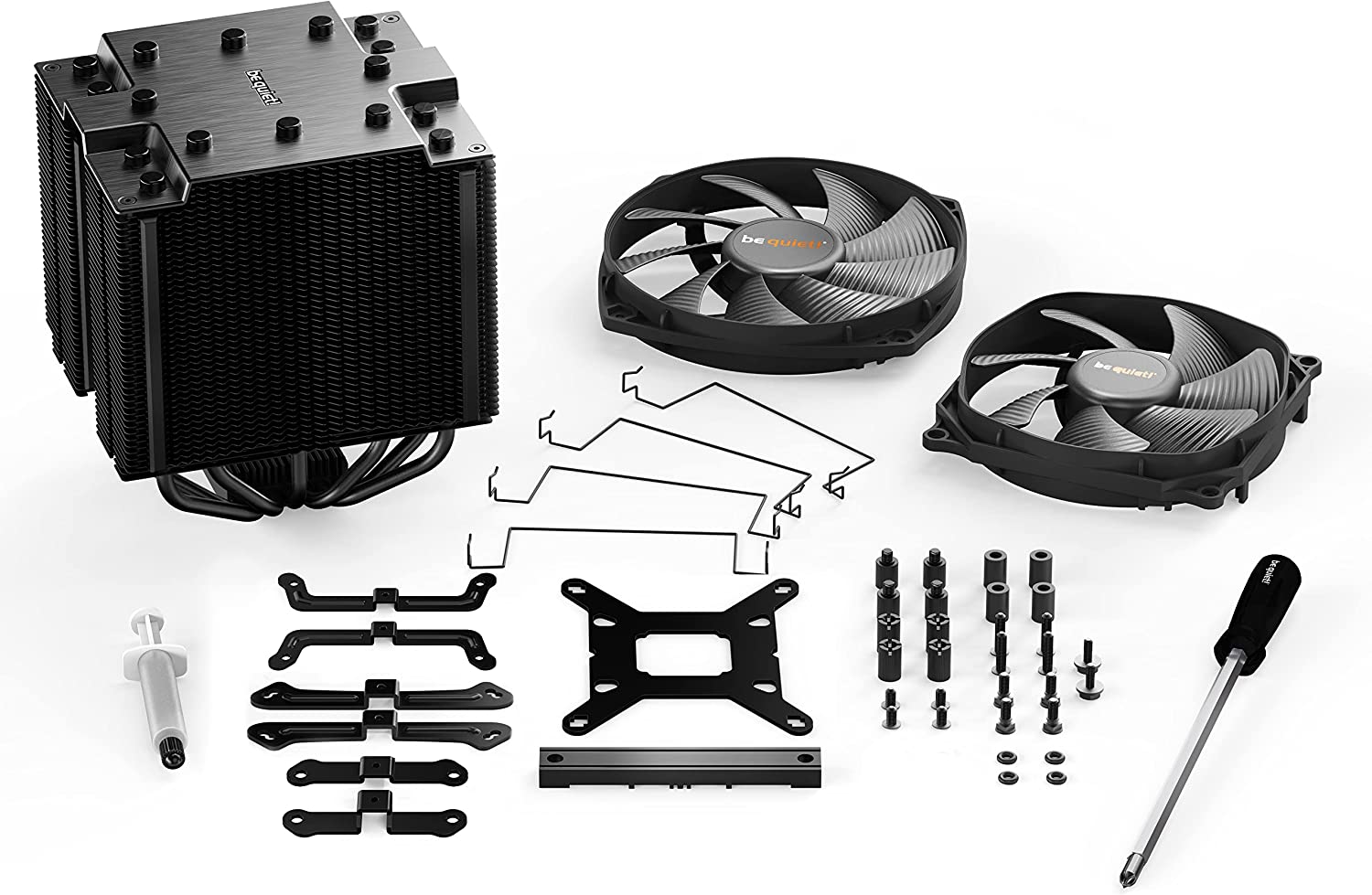 Be Quiet! Dark Rock PRO 4 - Prozessor-Luftkühler - (für: LGA1156, AM2, AM2+, LGA1366, AM3, LGA1155, AM3+, FM1, FM2, LGA1150, FM2+, LGA1151, LGA2011 (Square ILM) Be Quiet! Dark Rock PRO 4 - Prozessor-Luftkühler - (für: LGA1156, AM2, AM2+, LGA1366, AM3, LGA1155, AM3+, FM1, FM2, LGA1150, FM2+, LGA1151, LGA2011 (Square ILM)