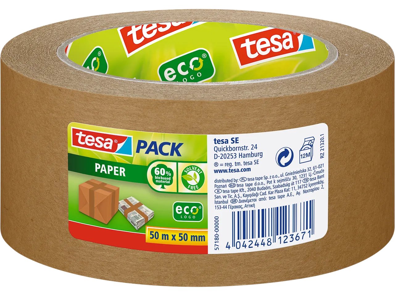 tesapack Papier ecologo 50m 50mm -Packband-