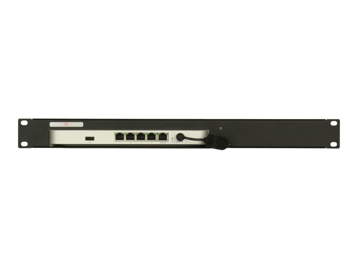 Rackmount.IT RM-CI-T4 - Netzwerk-Einrichtung - Rack montierbar - Jet Black, RAL 9005 - 1U - 48.3 cm (19")