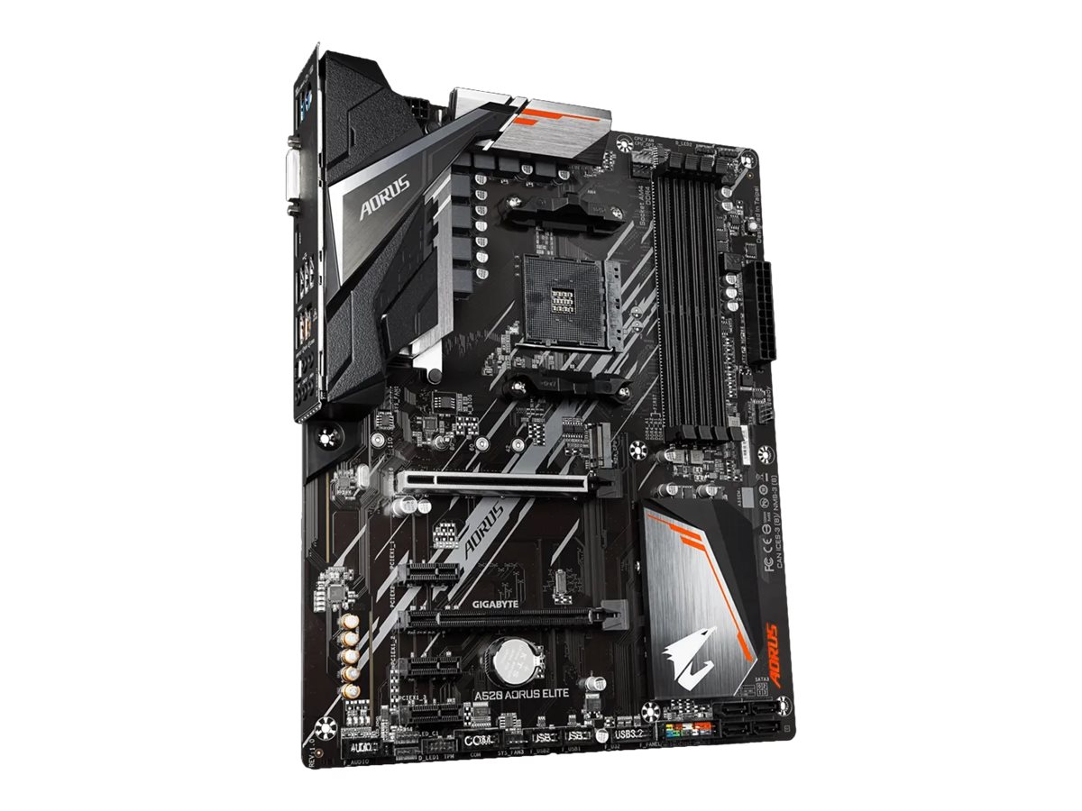 GIGABYTE A520 AORUS ELITE Motherboard - Unterstützt AMD Ryzen 5000 Serie AM4 CPUs, 5+3 Phasen Pure Digital VRM, bis zu 4733MHz DDR4 (OC), PCIe 3.0 x4 M.2, GbE LAN, USB 3.2 Gen2
