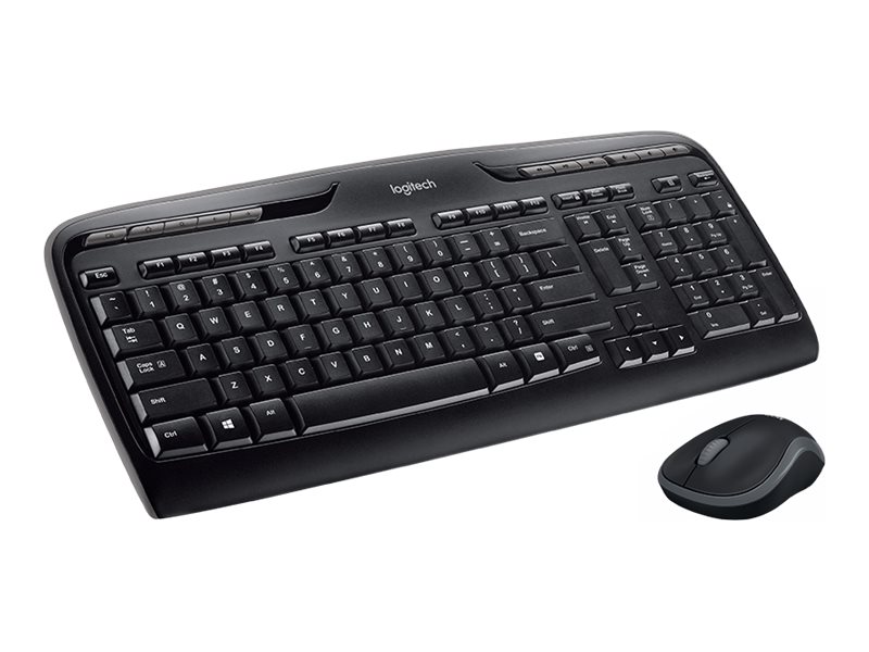 Logitech Wireless Combo MK330 Tastatur Maus enthalten Büro USB QWERTZ Deutsch Schwarz