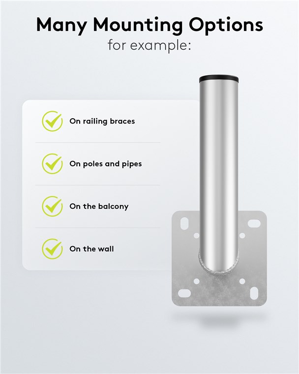 Aluminium Sat-Schüssel-Wandhalterung, 450 mm Wandabstand Aluminium Sat-Schüssel-Wandhalterung, 450 mm Wandabstand