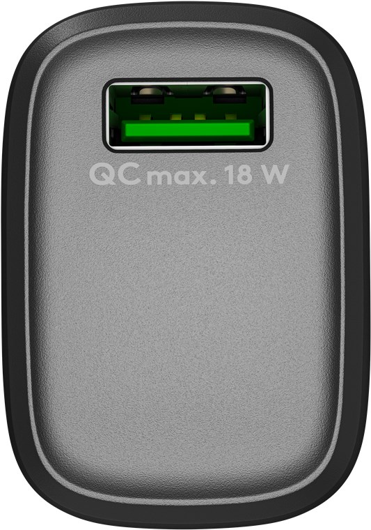 USB-Schnellladegerät QC 3.0 (18 W) schwarz