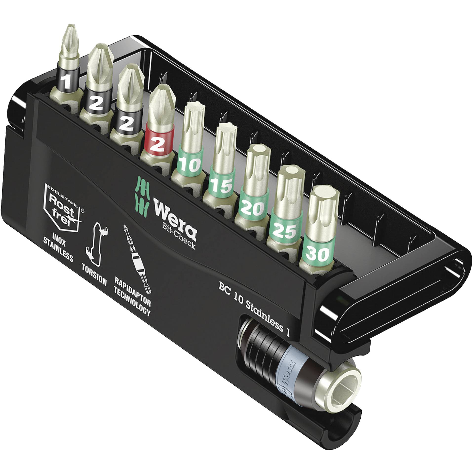 Wera Bit-Check 10 Stainless 1 Bits-Sortiment