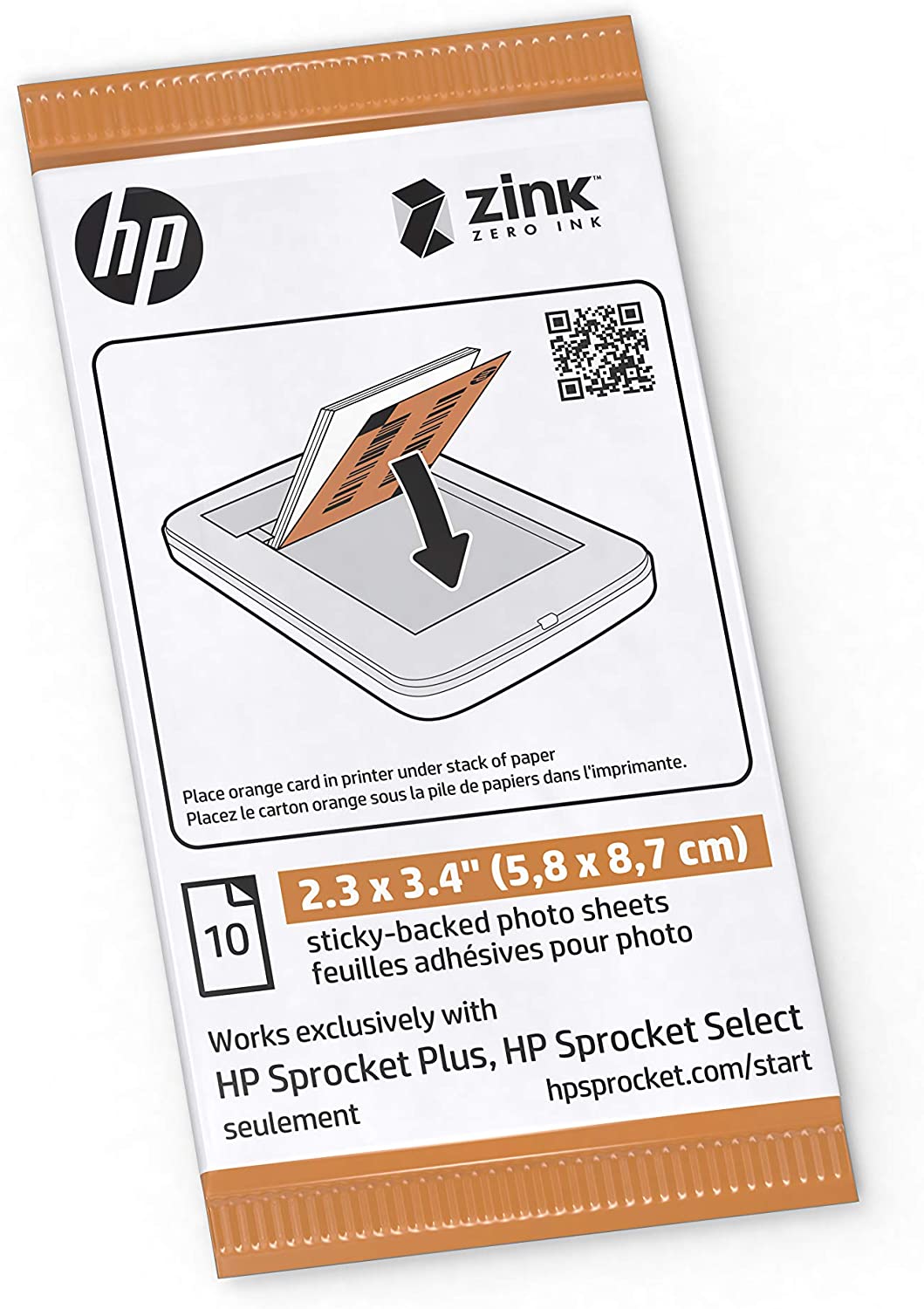 HP Sprocket Select 20 Pack.Papier 2.3x3.4