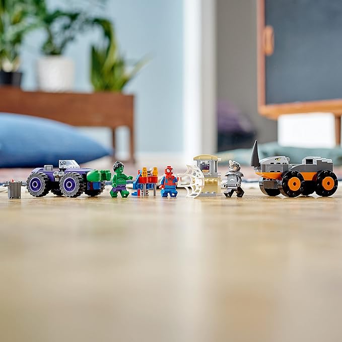 LEGO® 10782 - Marvel „Spidey und seine Super-Freunde“ – Hulks und Rhinos Truck-Duell (110 Teile)