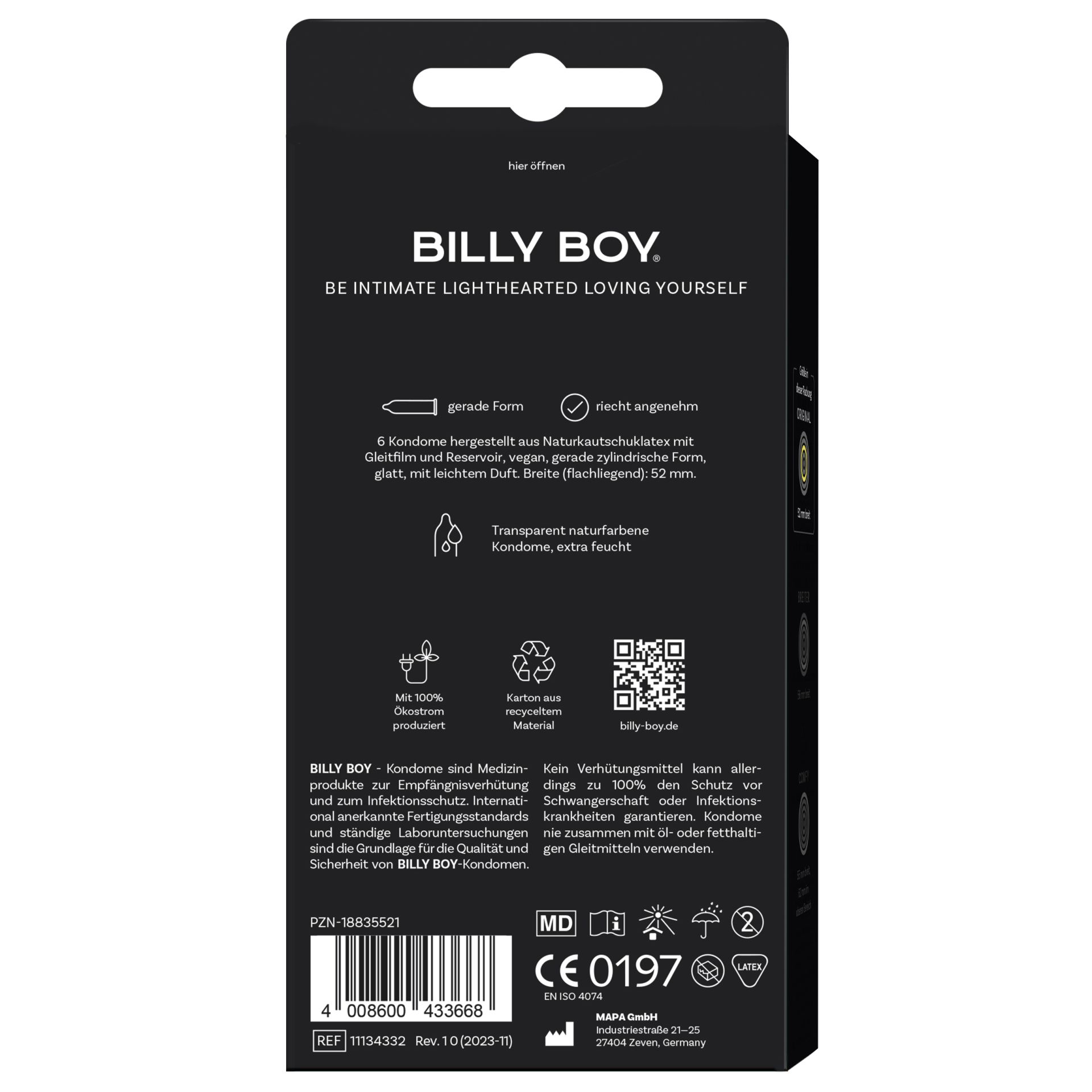 BILLY BOY Kondome Extra Feucht 6er
