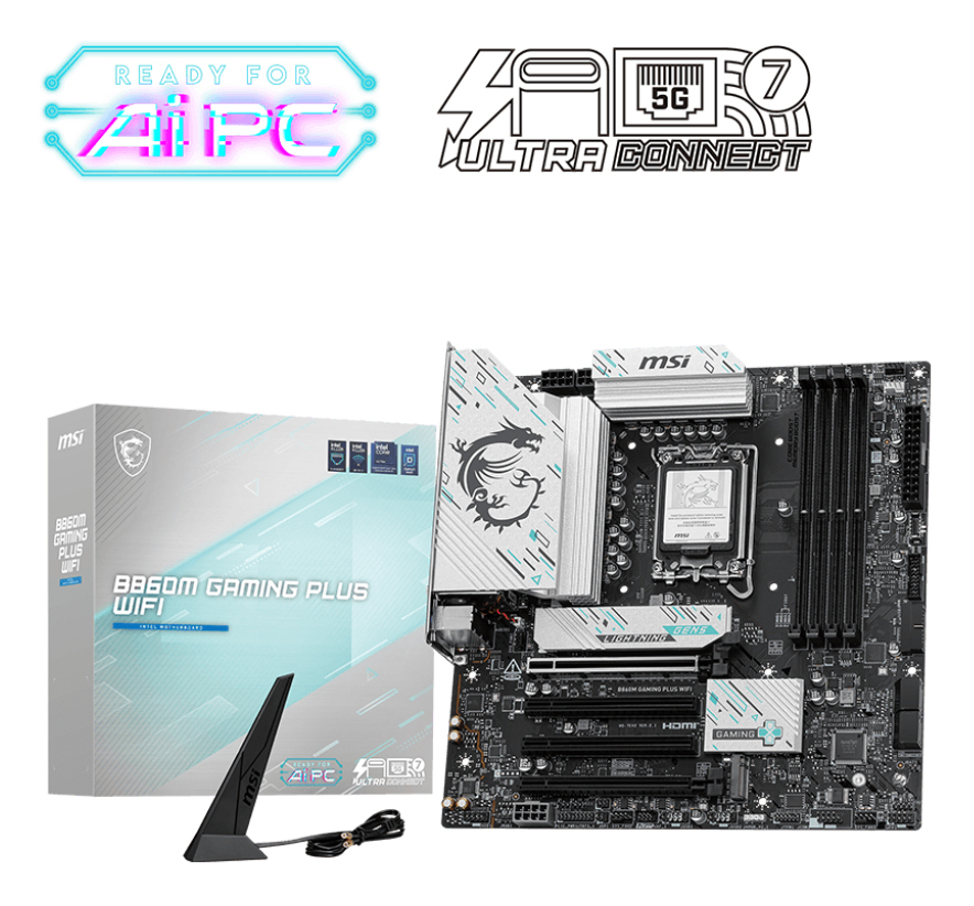 MSI B860M GAMING PLUS WIFI - Mainboard - mATX