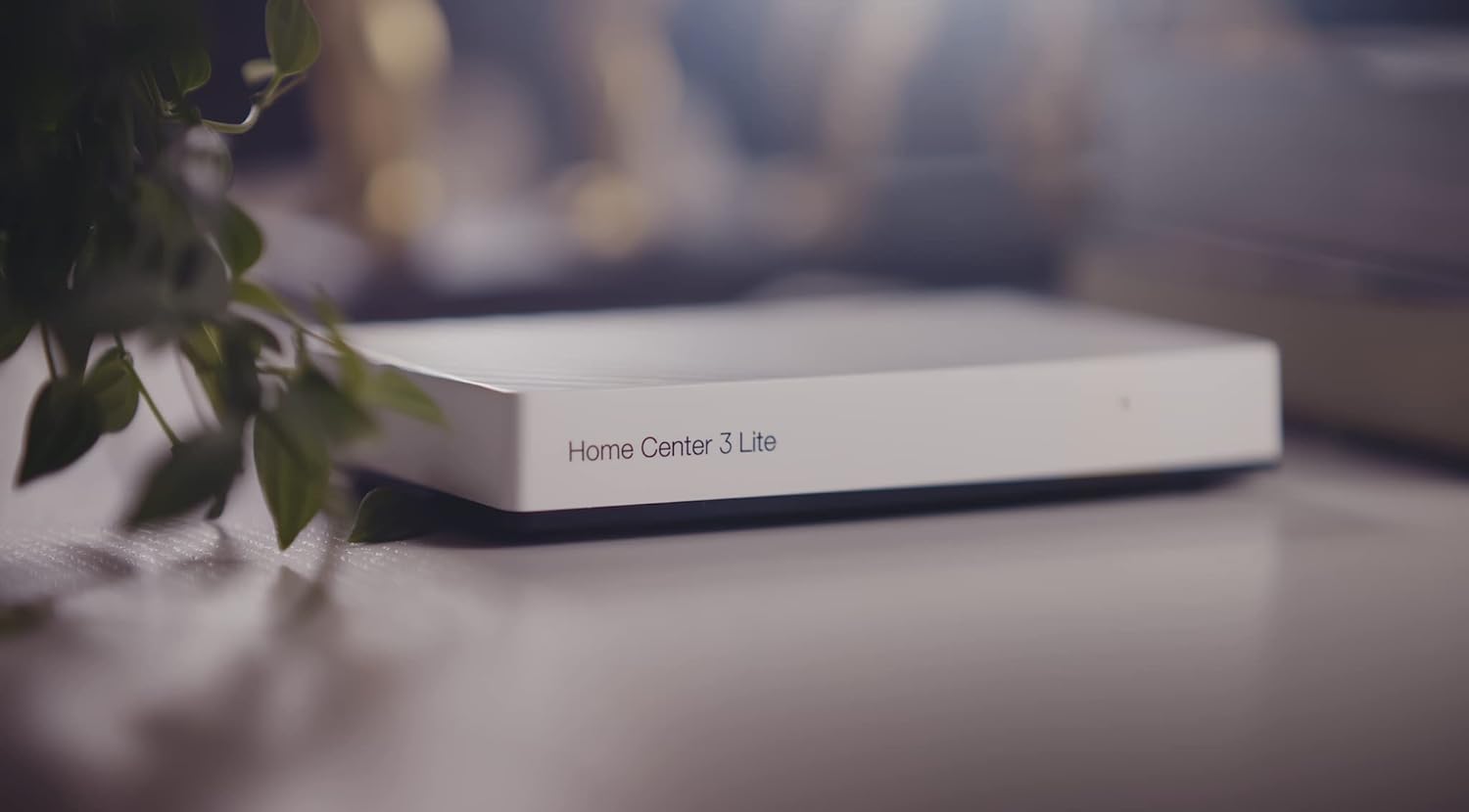 FIBARO Home Center 3 Lite, Z-Wave 700 Box mit Alexa, Google Home, Z-Wave Switches, Outlets, Thermostats, Sicherheitssensoren, Kameras und mehr, weiß, s, HC3L-001