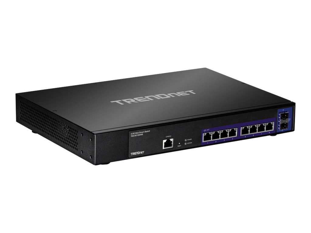 TRENDnet TEG 30102WS - Switch - 8 x 2.5GBase-T + 2 x 10 Gigabit SFP+