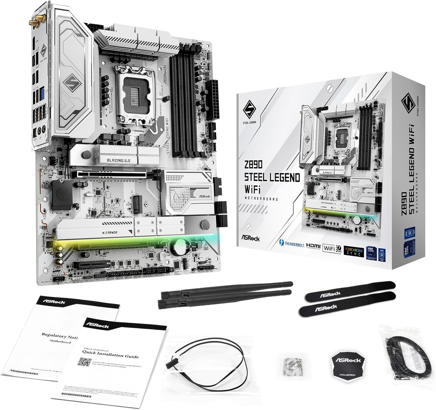 Asrock Z890 Steel Legend WiFi Intel Z890 LGA 1851 (Socket V1) ATX Asrock Z890 Steel Legend WiFi Intel Z890 LGA 1851 (Socket V1) ATX