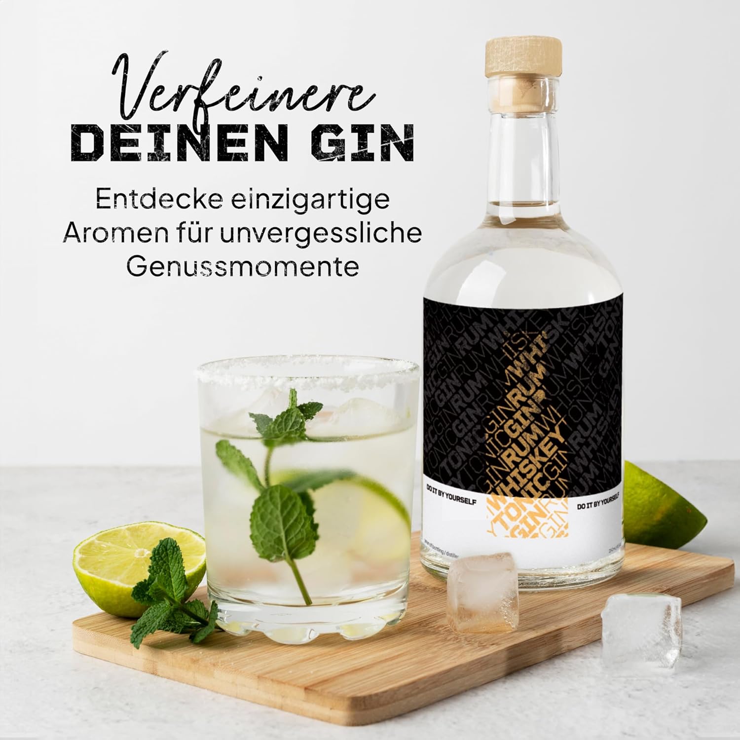 DIBYS GIN BAUKASTEN SET MIT GEWÜRZEN UND COCKTAIL MHD 12/26
