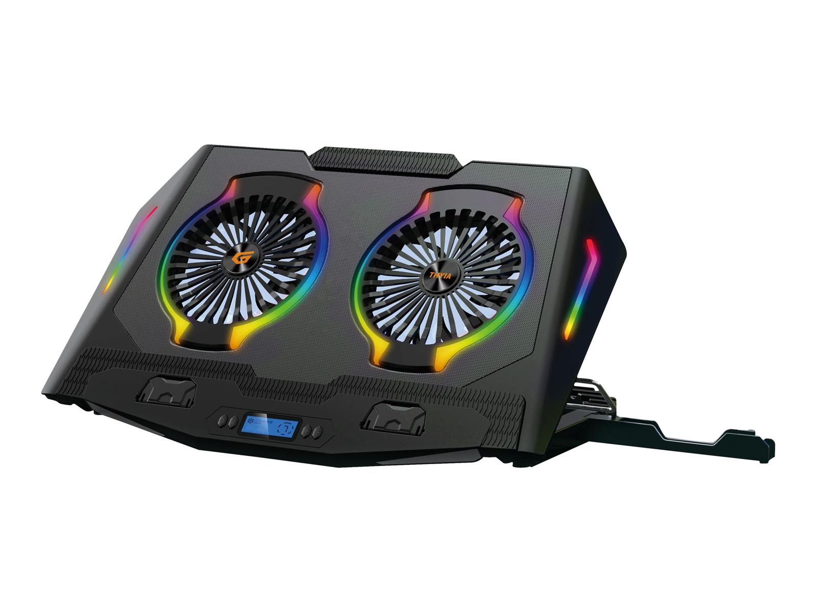 Conceptronic THYIA ERGO Gaming-Notebook Kühlständer mit 2 Lüftern