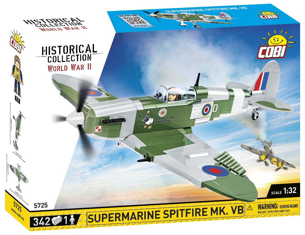 COBI-5725 - Konstruktionsspielzeug - 335 PCS HC WWII SUPERMARINE SPITFIRE MK.VB