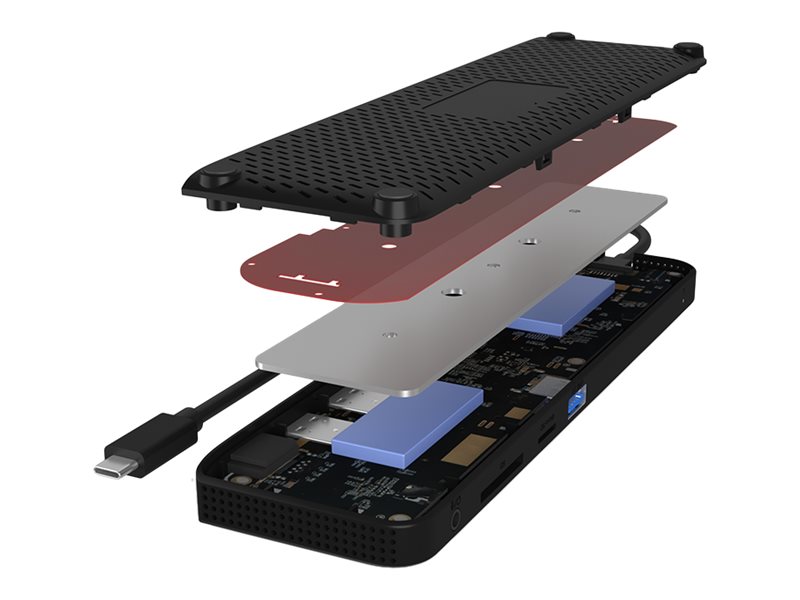 ICY BOX 11-in-1 Mobile DockingStation mit dreifacher Videoausgabe