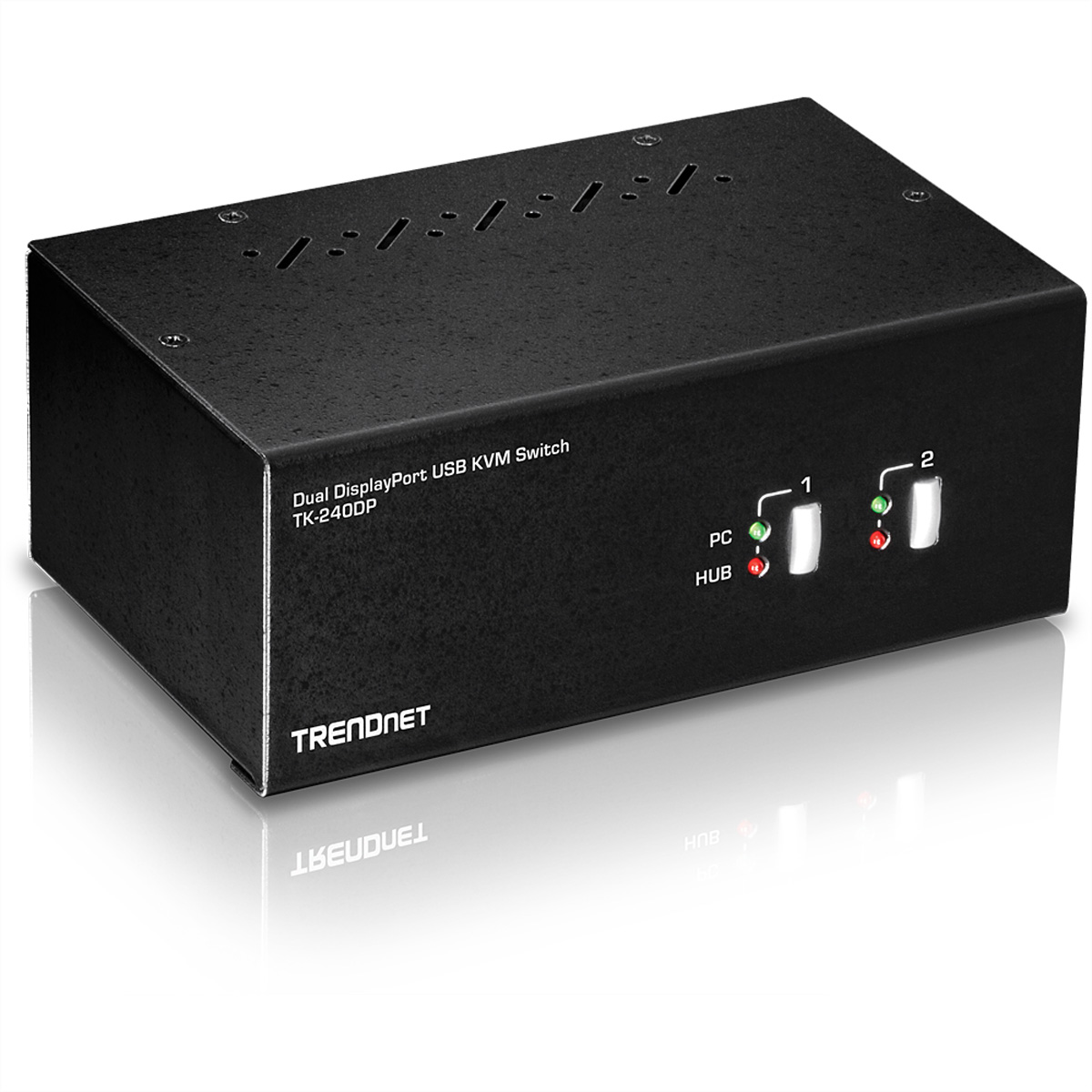 Trendnet TK-240DP Tastatur/Video/Maus (KVM)-Switch Schwarz