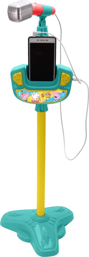 TLV Mikrofonständer Sing a long Peppa Pig + Halterung pi/bla