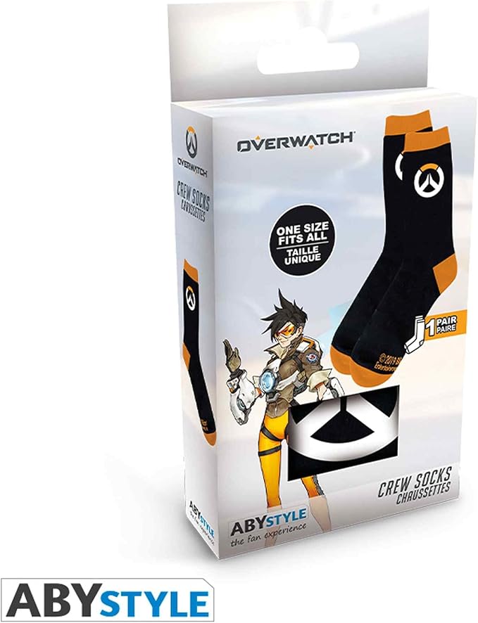 OVERWATCH - Socks - Black & Orange - Logo*