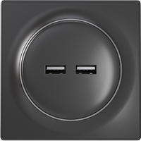 Fibaro FGWU-021-8 - 2x USB - 0 - 40 °C - 0 - 90% - Schwarz - 100 - 240 V - 50/60 Hz