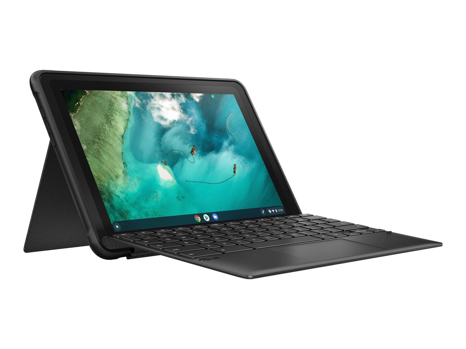 ASUS Chromebook Detachable CZ1 CZ1000DVA-L30006 - Mit abnehmbarer Tastatur - MT8183 / 2 GHz - Chrome OS - Mali-G72 MP3 - 4 GB RAM - 128 GB eMMC - 25.7 cm (10.1")