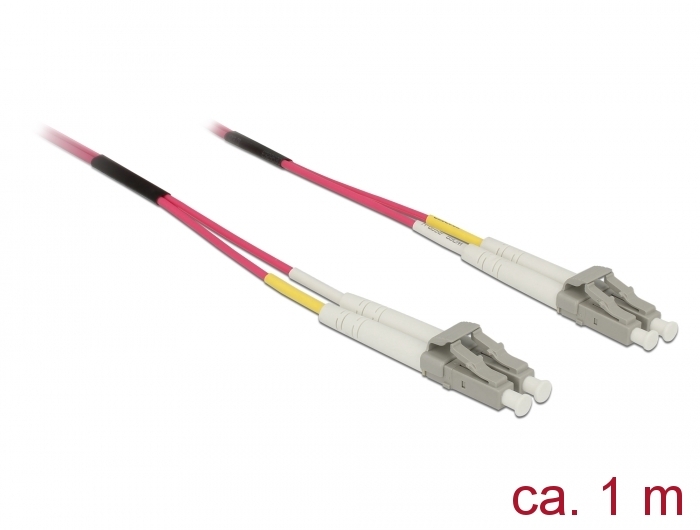 Delock Kabel Lichtwellenleiter LC / LC Multimode OM4 1 m