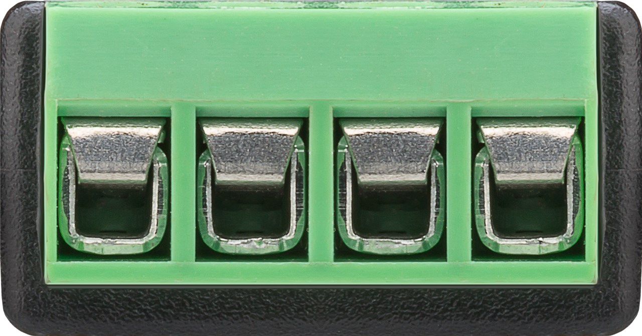 Terminal Block 4-Pin > Klinke 3,5-mm-Buchse (4-Pin, stereo)