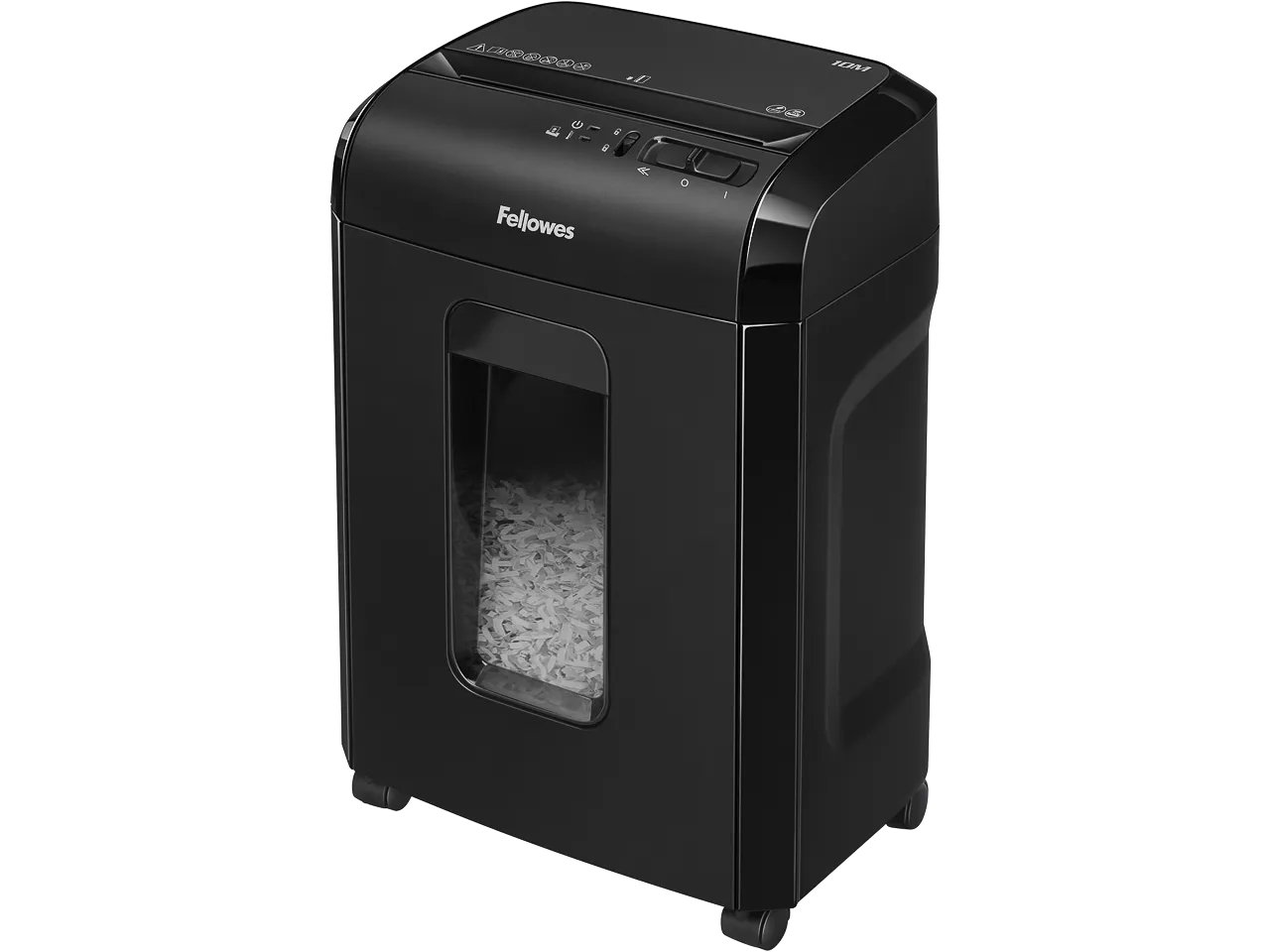 Fellowes Powershred 10M Aktenvernichter Mikrogeschnittene Zerkleinerung Schwarz