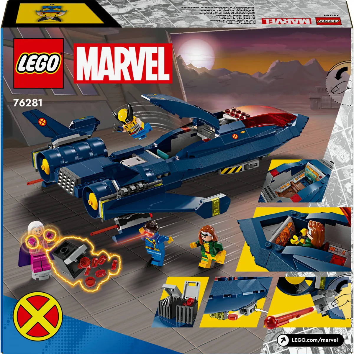 LEGO® 76281 Marvel Super Heroes™ - X-Jet der X-Men (359 Teile)