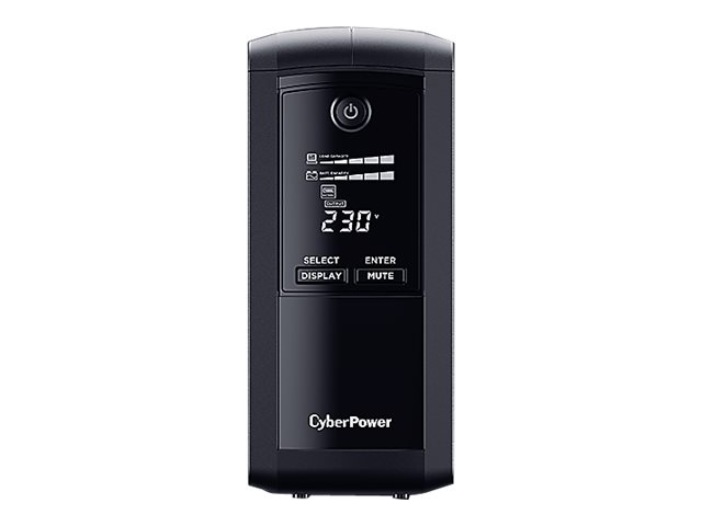 CyberPower VP1000ELCD Line-Interactive USV 1000VA/550W USB (HID), AVR, LCD, RJ45 Lan Protection, Ausgang (4) Schuko